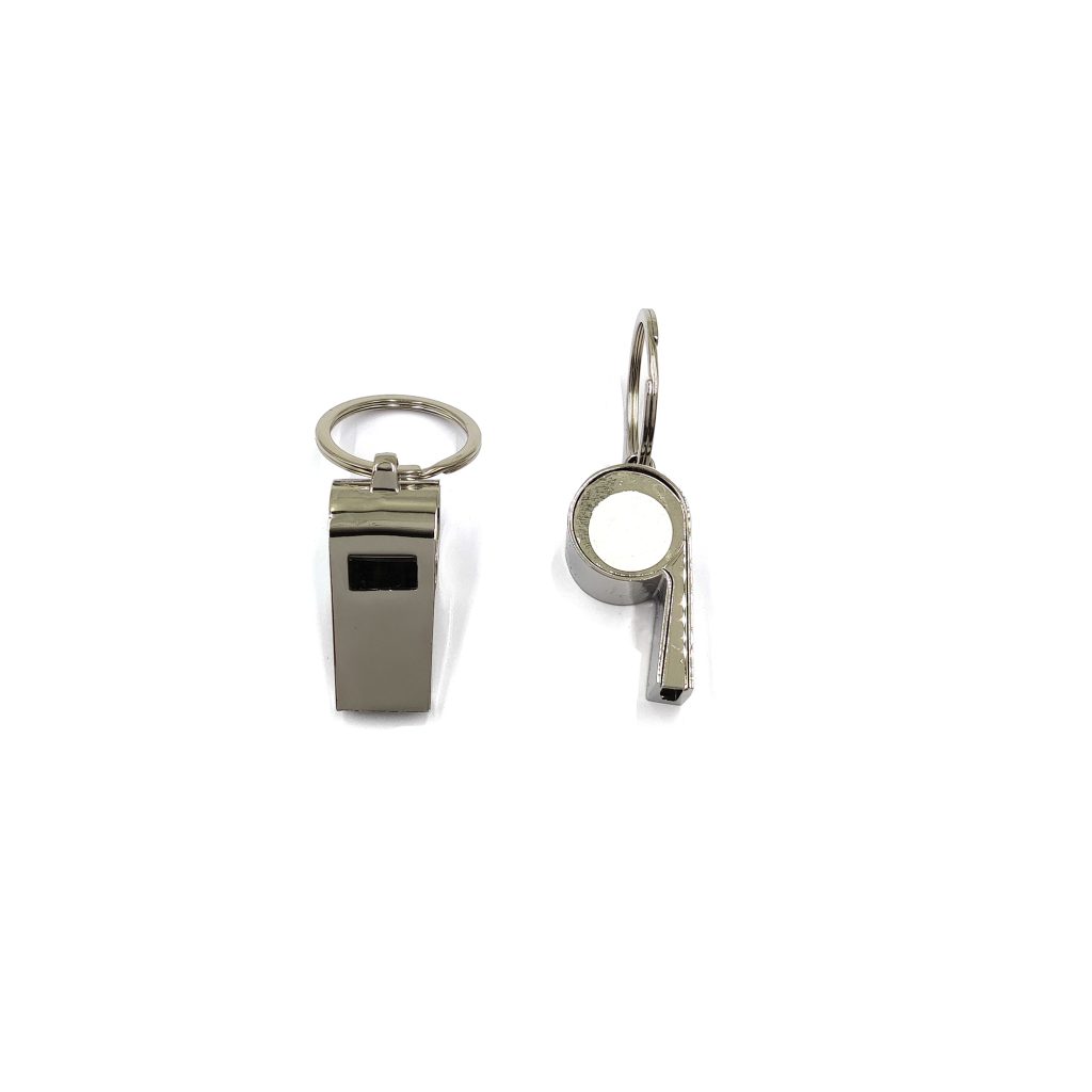 Custom Metal Whistle Keychain – Personalized Keychain with Logo-2