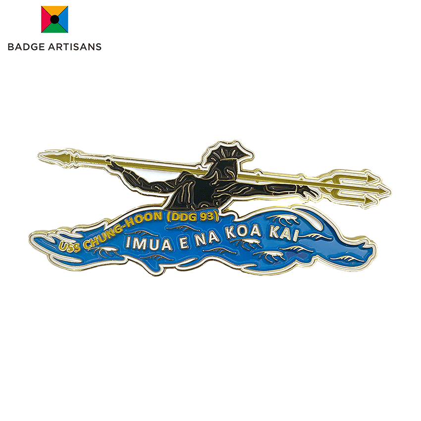 Custom Navy Challenge Coins – USS Chung-Hoon (DDG 93) Military Souvenir | Factory Direct