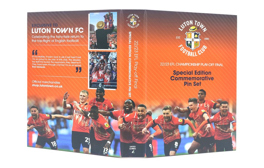 Luton town Football club Special Edition Commemorative custom lapel Pin Set Cover