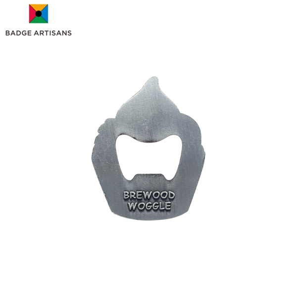 Customized Cupcake - Shaped Zinc Alloy Bottle Open01