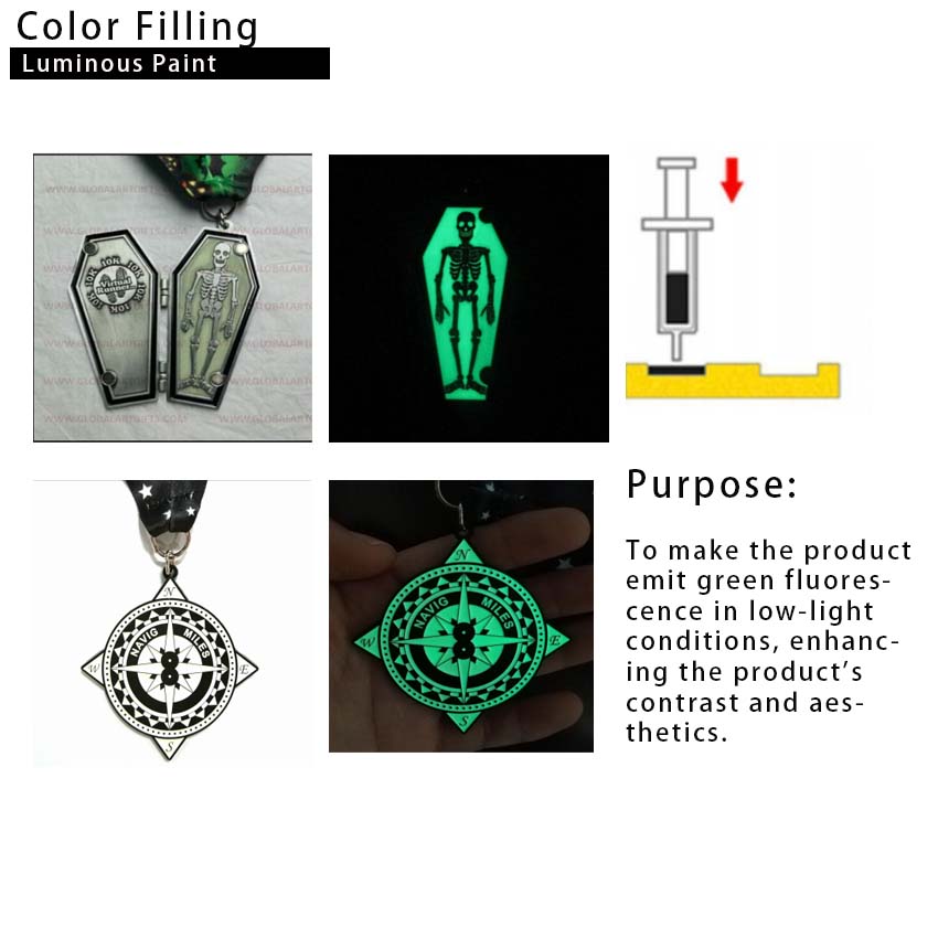 Luminous Paint Effect in Customized Badge Manufacturing