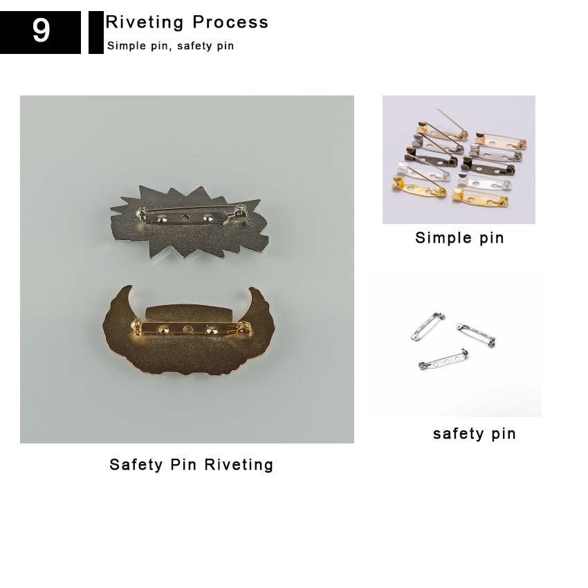 riveting process simple pin safety pin