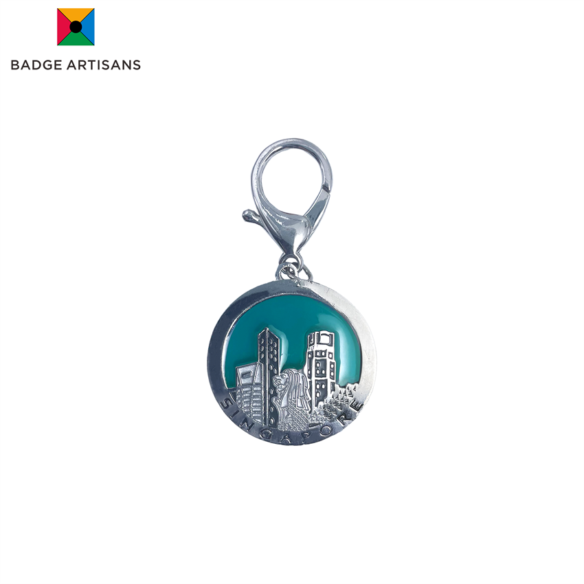 Singapore-themed Custom Made Keychains Direct Factory | Translucent Enamel & Zinc Alloy