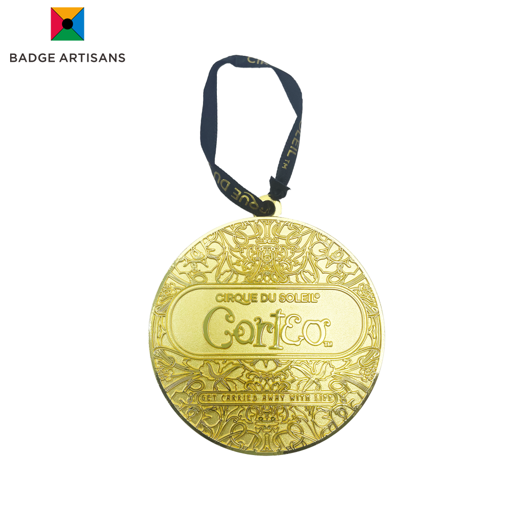 custom circus ornaments for Cirque du Soleil Cortéo show with gold plating