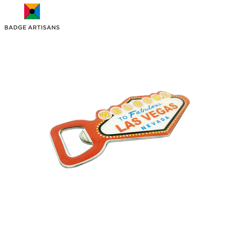 Functional Bottle Opener Section of Las Vegas Sign Shaped Keychain