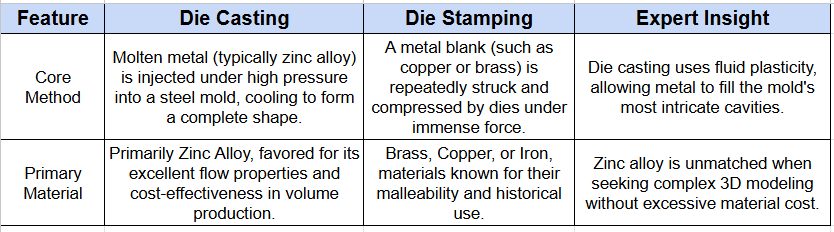 die casting vs stamping