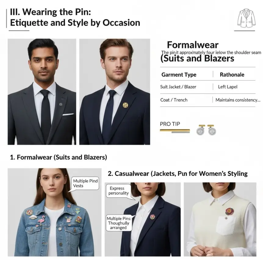 Wearing the Pin Etiquette and Style by Occasion
