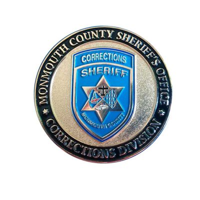 custom law enforcement challenge coins Monmouth County Sheriff s Office