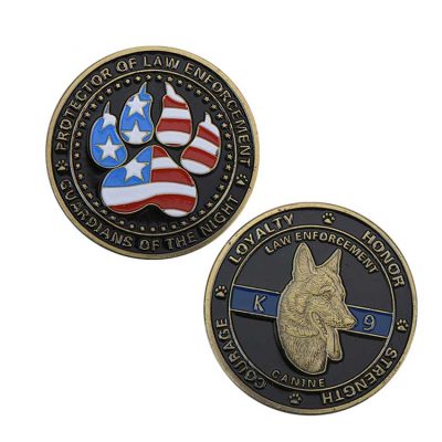 custom law enforcement challenge coins protector of law enforcement