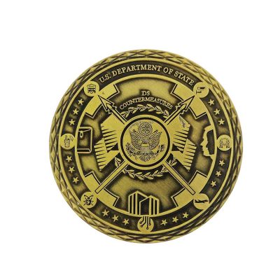 custom law enforcement challenge coins us department of state