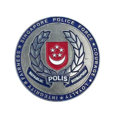 custom police challenge coins Singapore police Force