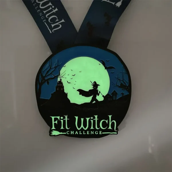 custom race medals glow in the dark