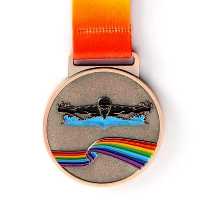 custom sports medals swimming