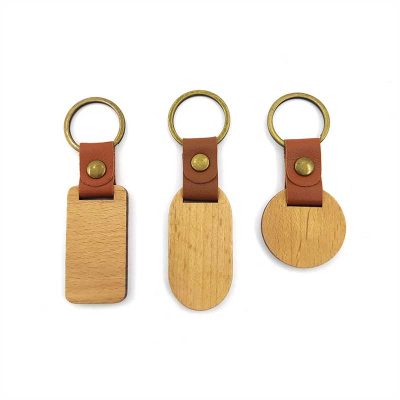 custom wood keychains