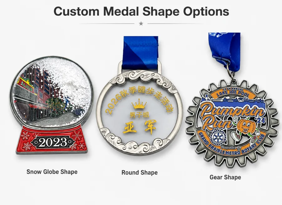 Custom Medals Shapes Options