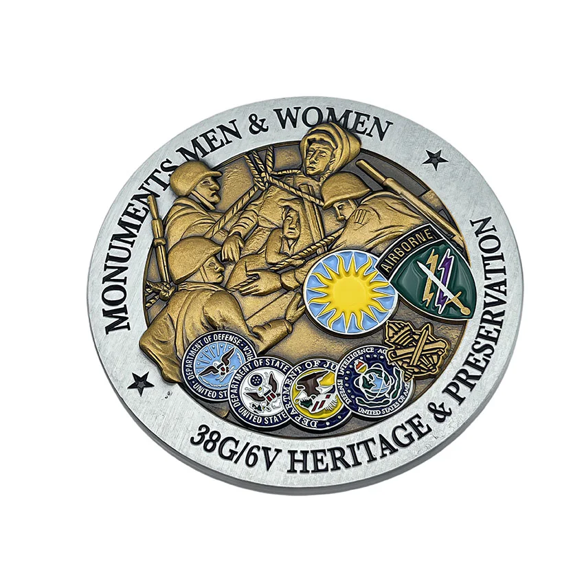 Dual-tone Plating Challenge Coins