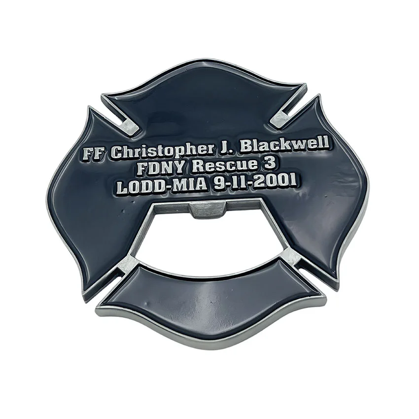 Fire department anniversary coin