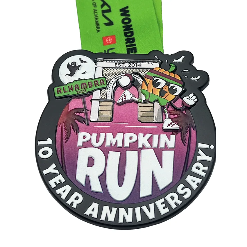 Pumpkin-Run-Festival-Event-3D-Relief-UV-Printed-Medal