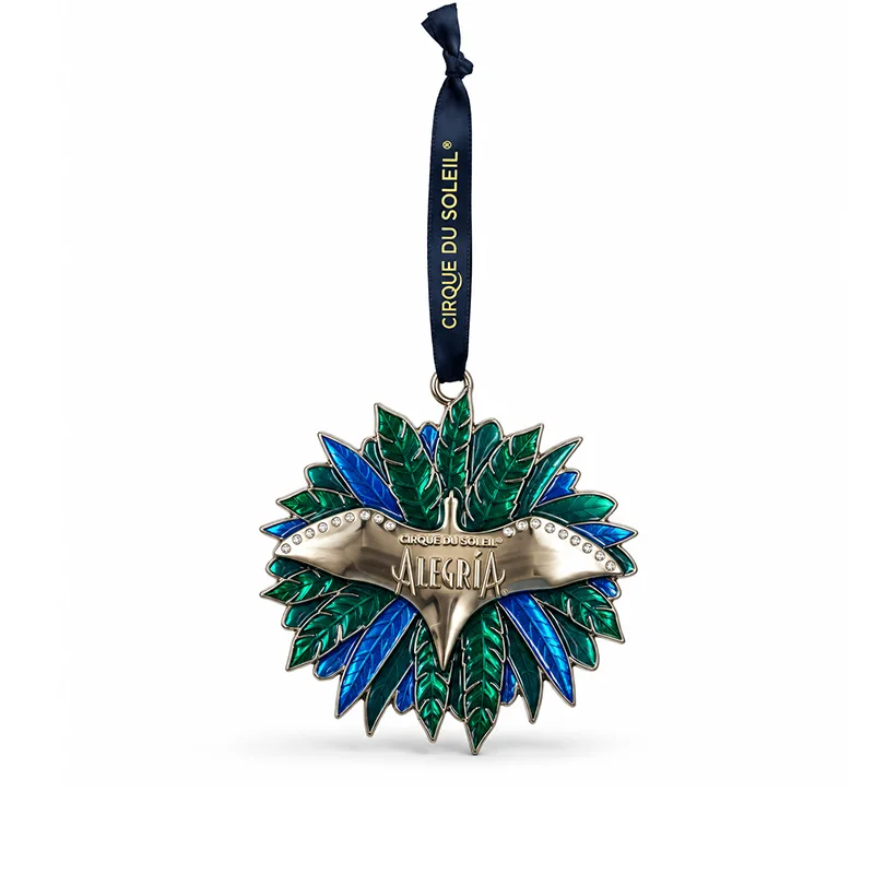 Custom-Enamel-Leaf-Metal-Ornament