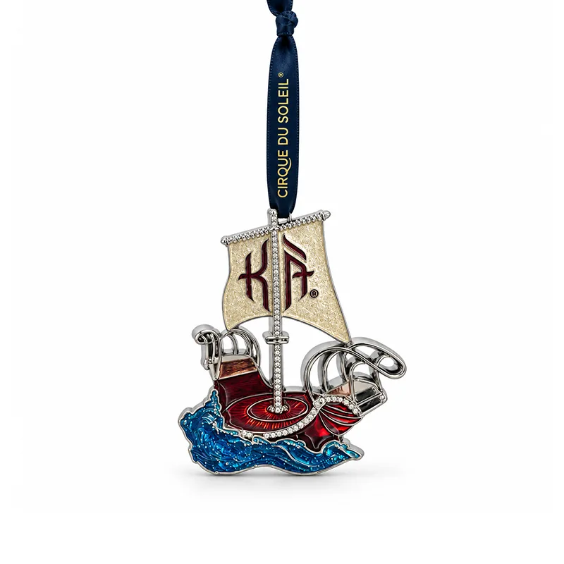 Custom-Glitter-Ship-Metal-Ornament