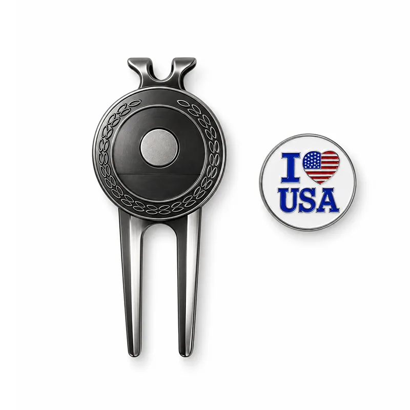 I-Love-USA-Detachable-Enamel-Golf-Divot-Tools-Set