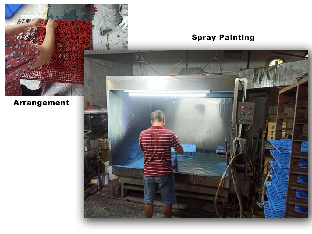 Medal-Spray-Painting-Process